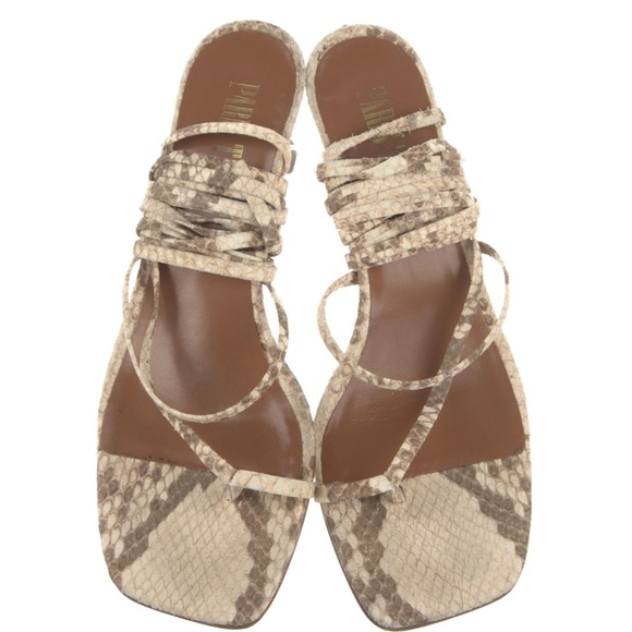 Paris Texas leather animal print gladiator sandals - Picture 3 of 8